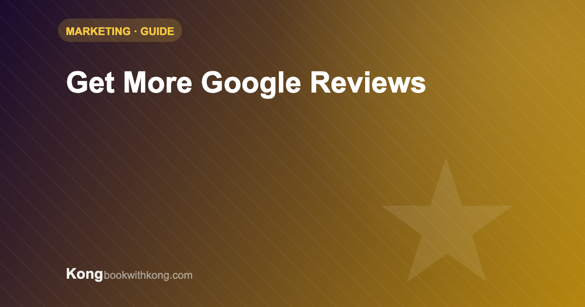 Get more Google reviews for your tour business