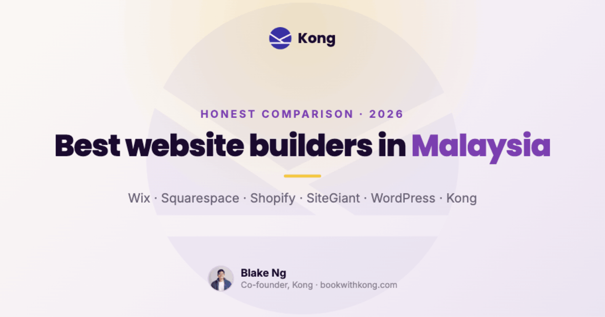 Best website builders in Malaysia 2026 compared
