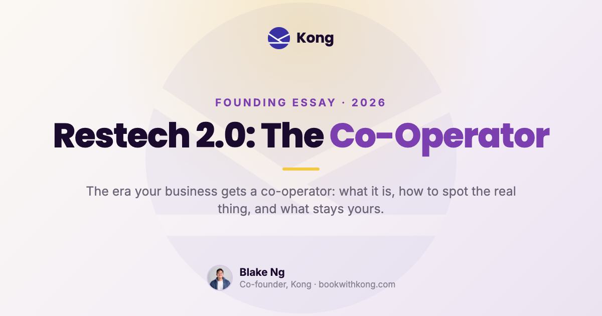 The road of eras: from a notebook, to a booking system, to a co-operator