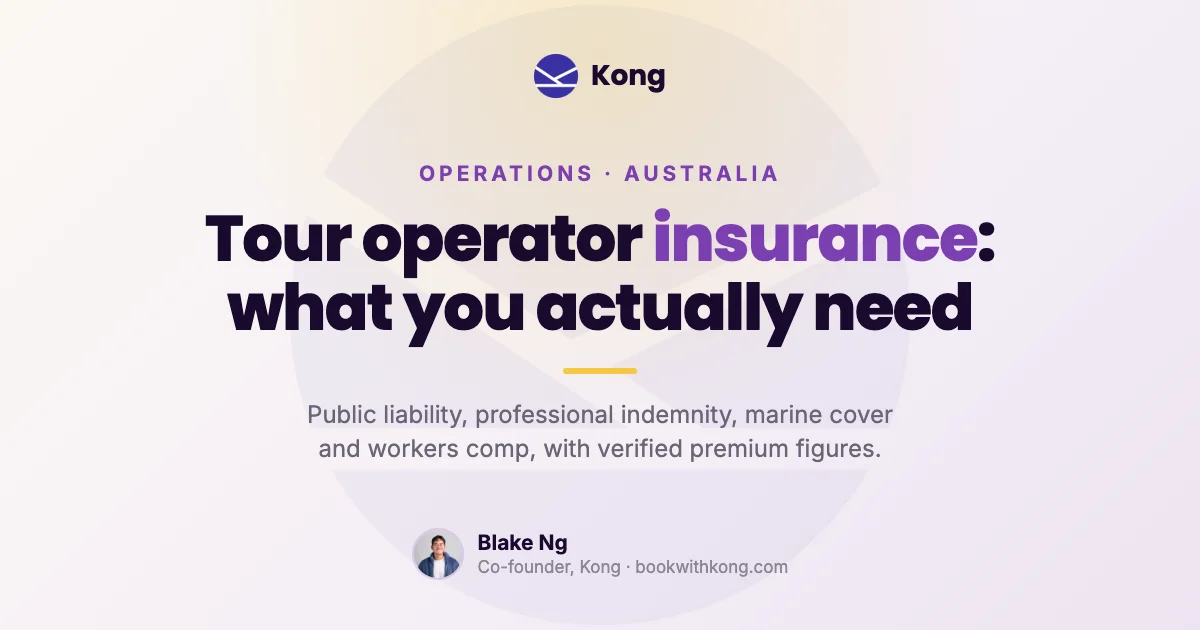 Illustration of insurance cover protecting tour activities